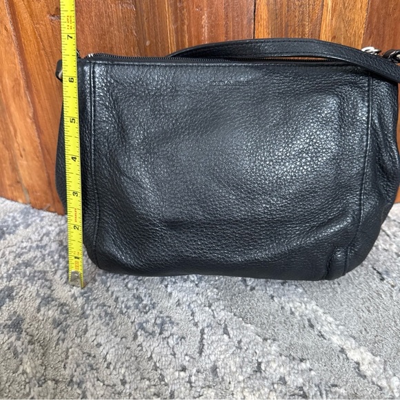 COACH Park Swingpack Purse Black Pebbled Leather Crossbody Turn Lock F - Picture 4 of 12